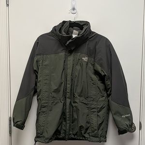 Green Northface Boys Triclimate Parka Size L